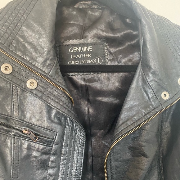 Oversized Genuine Leather Jacket made in Argentina - Picture 2 of 10
